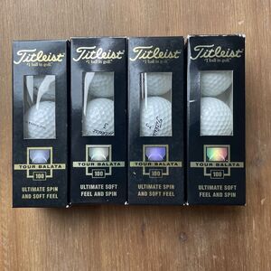 Titleist Tour Balata 100 Golf Balls-Pack of 4 Ultimate Spin and Soft Feel #1-4